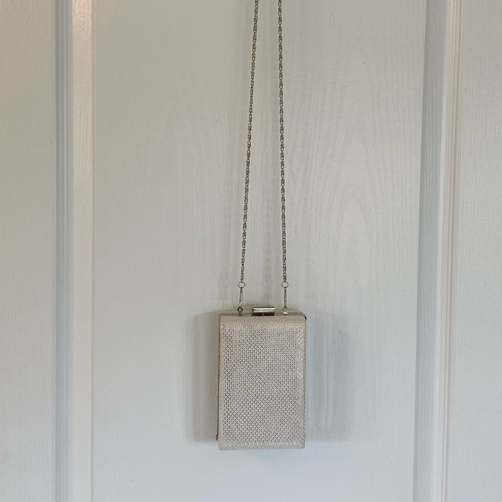 Shiseido Silver/White Clutch